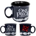 Caneca One Piece Cerâmica Azul E Branca 280ml Oficial Toei - Zona Criativa