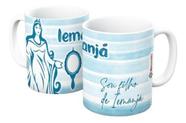 Caneca Orixá Iemanja Porcelana Branca Exclusivo Macumbis