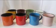 Caneca P/ Moscow Mule Esmaltada cor sortidos kit 8 unidades