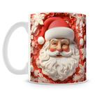 Caneca Papai Noel 3D - Cerâmica de Alta Qualidade - 325 ml