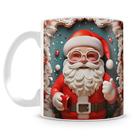 Caneca Papai Noel 3D - Cerâmica de Alta Qualidade - 325 ml