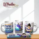Caneca Papai Super Saiyajin Dragon Ball Cerâmica Premium 325ml
