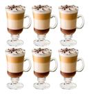 Caneca Para Café Taça De Cappuccino De Vidro 120ml 6 Peças - Casa Tem