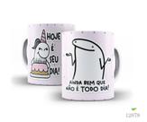 Caneca parabéns flork, ainda bem que não é todo dia, rosa