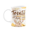 Caneca Páscoa Doce - Trento achar palavras - 325ml