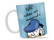 Caneca Pato Donald Rosto Divertida Porcelana Xícara 325ml + Caixa Presente