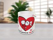 Caneca "perfeitos somos eu e você"