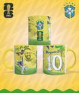 Caneca Personalizada Brasil Craques da Copa 2026 Neymar Jr