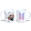 Caneca Personalizada BTS Coração Assinatura Caneca Personalizada BTS Coração Assinatura