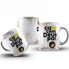 Caneca Personalizada Café Com Deus Pai Em Cerâmica 325ml Diversos Modelos