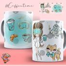 Caneca Personalizada Caffe Café Arte Criativa Asthetic Feminina Presente Porcelana- MEGA OFERTA!