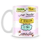 Caneca Personalizada Coloca o Mundo No Mudo - 325ml