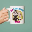 Caneca Personalizada com Caricatura para Duas Pessoas Caneca Personalizada com Caricatura para Duas Pessoas