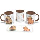 Caneca Personalizada com Estampa de Capivara 325ml Porcelana Premium