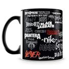 Caneca Personalizada com Estampas de Bandas Clássicas do Heavy Metal - 325ml