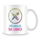 Caneca Personalizada com Interior e Alça Branca - Crie sua Caneca do Seu Jeito