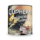 Caneca Personalizada Cuphead - Porcelana Brilhante com Alça Preta