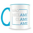 Caneca Personalizada de Porcelana com Alça Azul Claro - Coleção Bem Estar Caneca Personalizada de Porcelana com Alça Azul Claro - Coleção Bem Estar