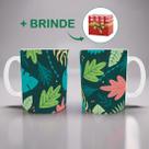 Caneca Personalizada de Porcelana Folhas Presente Criativo Para Quem Gosta De Plantas Caneca Personalizada de Porcelana Folhas Presente Criativo Para Quem Gosta De Plantas