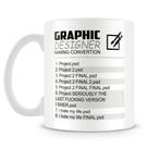 Caneca Personalizada Designer Gráfico em Porcelana Brilhante