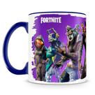 Caneca Personalizada Fortnite - Porcelana Alta Resistência com Alça Azul Escuro Caneca Personalizada Fortnite - Porcelana Alta Resistência com Alça Azul Escuro