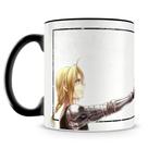 Caneca Personalizada Fullmetal Alchemist - Porcelana Brilhante com Alça Preta