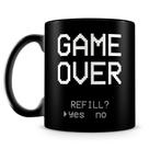 Caneca Personalizada Game Over 100% Preta - Porcelana Geek