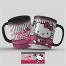 Caneca Personalizada Hello Kitty Com alça e interior colorido