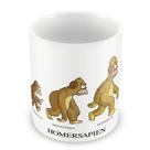 Caneca Personalizada Homersapien - Porcelana Branca com Estampa Divertida
