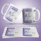 Caneca Personalizada Infantil Letra E