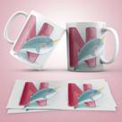 Caneca Personalizada Infantil Letra N Caneca Personalizada Infantil Letra N