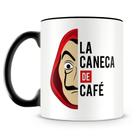 Caneca Personalizada La Caneca de Café - Porcelana de Alto Brilho com Estampa da Casa de Papel