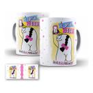 Caneca Personalizada Meme Academia Flork É Pra Isso Que Eu Treino Glúteos Porcelana 325ml
