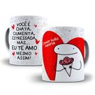 Caneca Personalizada Meme Flork O Amor Tudo Suporta