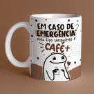 Caneca Personalizada Meme Flork Tipo Sanguíneo É Café