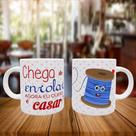 Caneca Personalizada Namorados Chega de Enrolar Agora Quero Casar