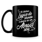 Caneca Personalizada O Melhor Lugar do Mundo - 100% Preta Caneca Personalizada O Melhor Lugar do Mundo - 100% Preta