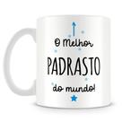 Caneca Personalizada O Melhor Padrasto do Mundo - Porcelana Brilhante