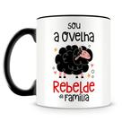 Caneca Personalizada Ovelha Rebelde da Família - Porcelana Alta Resistência