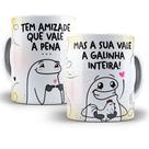 Caneca Personalizada Para Amigas Flork Meme Porcelana- Tem Amizade