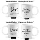 Caneca Personalizada para Anúncio de Gravidez - Promovido a Vovô, Vovó, Titio, Titia