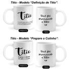 Caneca Personalizada para Anúncio de Gravidez - Promovido a Vovô, Vovó, Titio, Titia