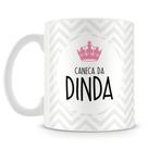 Caneca Personalizada para Dinda - Porcelana de Alto Brilho