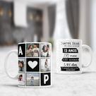 Caneca personalizada para o dia dos namorados anos. meses e dias