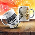 Caneca Personalizada Piano Pianista Teclado Musica Instrumento Musical Orquestra Banda Jaez Jazz