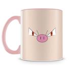 Caneca Personalizada Pokémon Primeape - Porcelana de Alto Brilho com Alça Rosa
