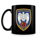 Caneca Personalizada Polícia Militar do Espírito Santo - 100% Preta - 325ml