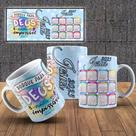 Caneca Personalizada porcelana 2023 com calendário