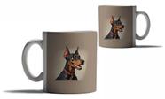 Caneca Personalizada Presente Cachorros Raças Doberman HD
