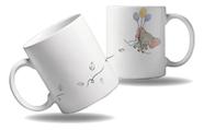 Caneca Personalizada Presente Elefantes Fofinhos Balão Amor